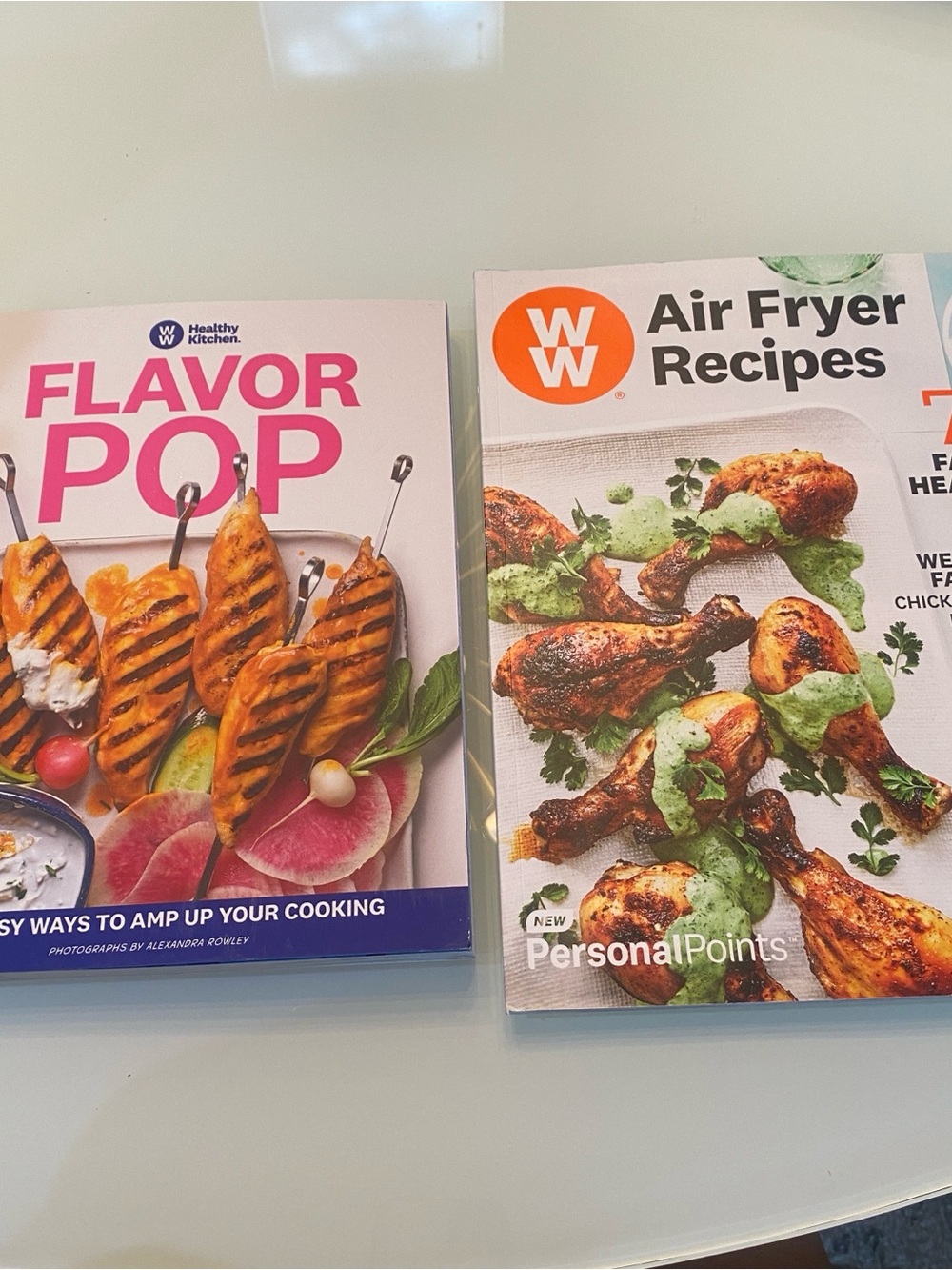 WW Weight Watchers Flavor Pop Cookbook & Air Fryer Recipes Lot Handwritten Point